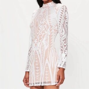 Missguided Peace & Love Collection Lace Mini Dress